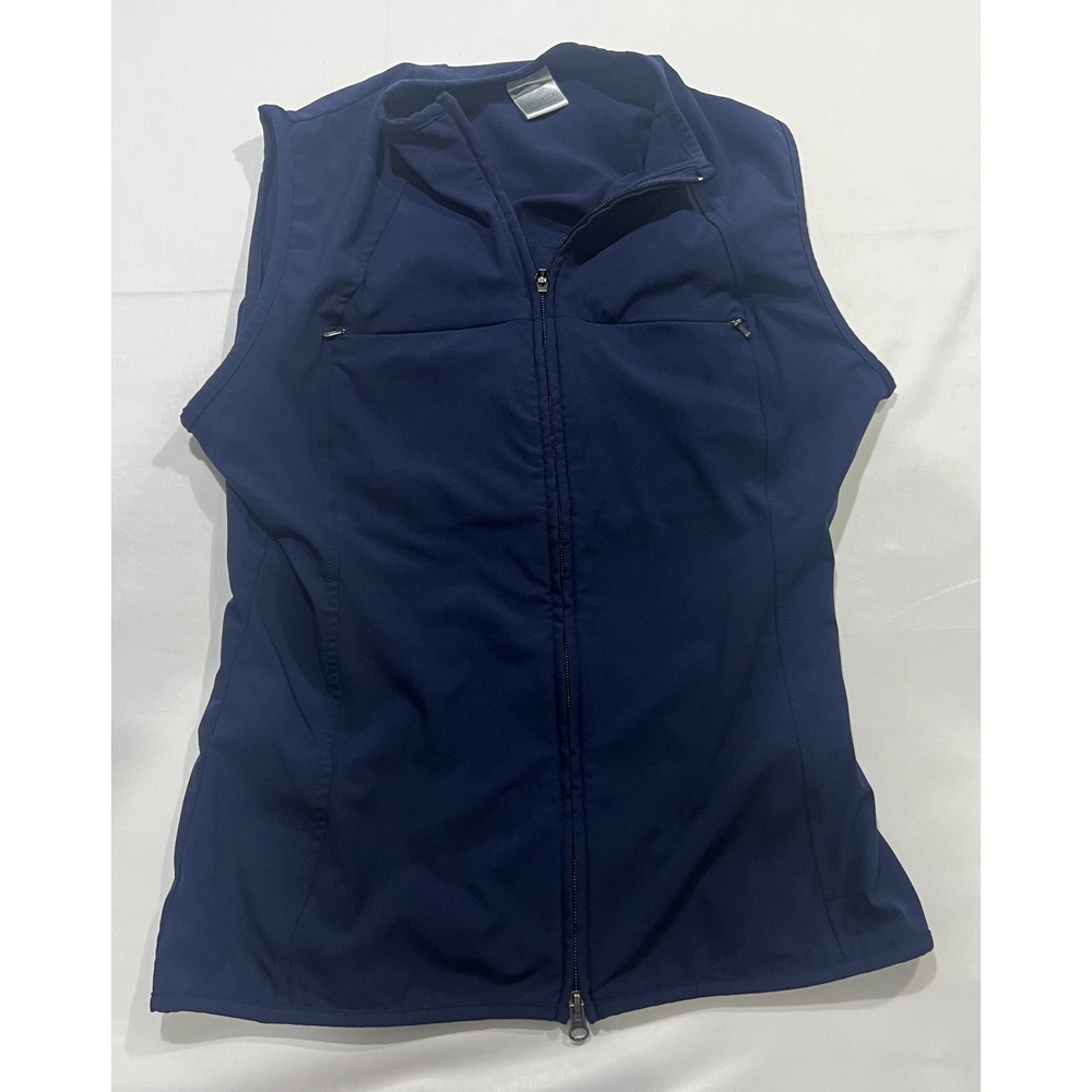 Nike Vest Womens Medium Blue Vintage Y2K Full Zip Running Hiking